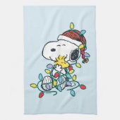 Peanuts | Kerstliefde en Lichten Theedoek (Verticaal)