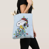 Peanuts | Kerstliefde en Lichten Tote Bag (Dichtbij)