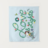 Peanuts | Kerstliefde en Lichten Wandkleed (Voorkant)