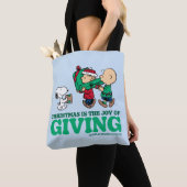 Peanuts | Kerstmis is de vreugde van het geven Tote Bag (Dichtbij)