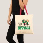 Peanuts | Kerstmis is de vreugde van het geven Tote Bag (Voorkant (product))