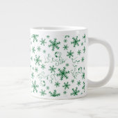 Peanuts | Kerstmis Snoopy Laat het sneeuwpatroon Grote Koffiekop (Rechts)