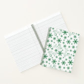 Peanuts | Kerstmis Snoopy Laat het sneeuwpatroon Notitieboek (Binnen)