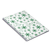 Peanuts | Kerstmis Snoopy Laat het sneeuwpatroon Notitieboek (Rechterzijde)