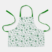 Peanuts | Kerstmis Snoopy Laat het sneeuwpatroon Schort (Voorkant)