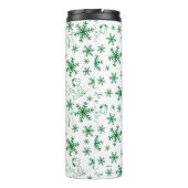 Peanuts | Kerstmis Snoopy Laat het sneeuwpatroon Thermosbeker (Achterkant)