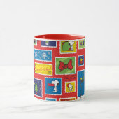 Peanuts | Kerstpostzegels Patroon Mok (Midden)