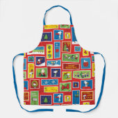 Peanuts | Kerstpostzegels Patroon Schort (Voorkant)