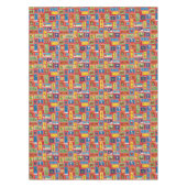 Peanuts | Kerstpostzegels Patroon Tafelkleed (Voorkant)