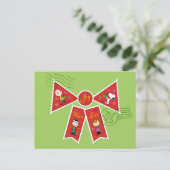 Peanuts | Kerststrik postzegels Feestdagenkaart (Staand voorkant)