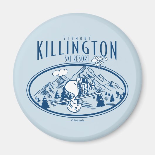 Peanuts | Killington Ski Resort Vermont Magneet (Voorkant)