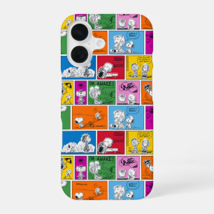PEANUTS Klassiek stripboekpatroon iPhone 16 Hoesje