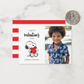 Peanuts | Knuffel van Snoopy Notitiekaartje (Voorkant / Achterkant in situ)