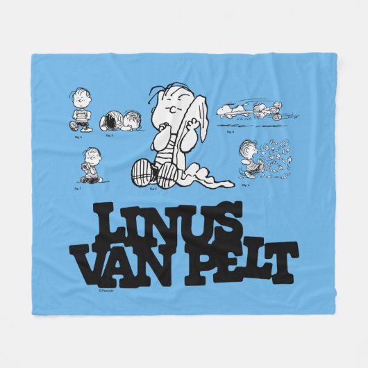 Peanuts | Linus Fleece Deken (Voorkant (Horizontaal))