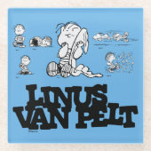 Peanuts | Linus Glazen Onderzetter (Voorkant)