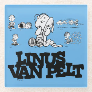 Peanuts   Linus Glazen Onderzetter