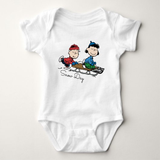 Peanuts | Linus & Lucy Sled rijden Romper (Voorkant)