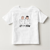Peanuts | Linus & Lucy Snowmen Kinder Shirts (Voorkant)