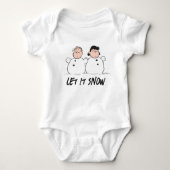 Peanuts | Linus & Lucy Snowmen Romper (Voorkant)