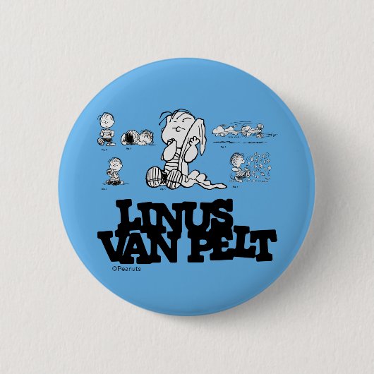 Peanuts | Linus Ronde Button 5,7 Cm (Voorkant)
