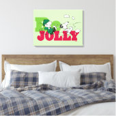 Peanuts | Linus & Snoopy Be Jolly Canvas Afdruk (Insitu (Slaapkamer))