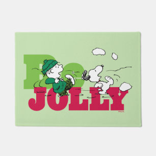 Peanuts Linus & Snoopy Be Jolly Deurmat