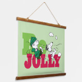 Peanuts | Linus & Snoopy Be Jolly Hangend Wandkleed (Gebogen)