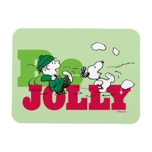 Peanuts   Linus & Snoopy Be Jolly Magneet