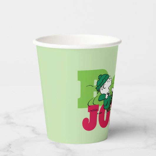 Peanuts | Linus & Snoopy Be Jolly Papieren Bekers (Voorkant)