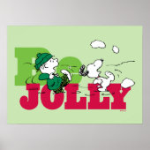 Peanuts | Linus & Snoopy Be Jolly Poster (Voorkant)
