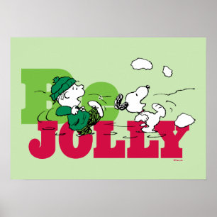Peanuts   Linus & Snoopy Be Jolly Poster