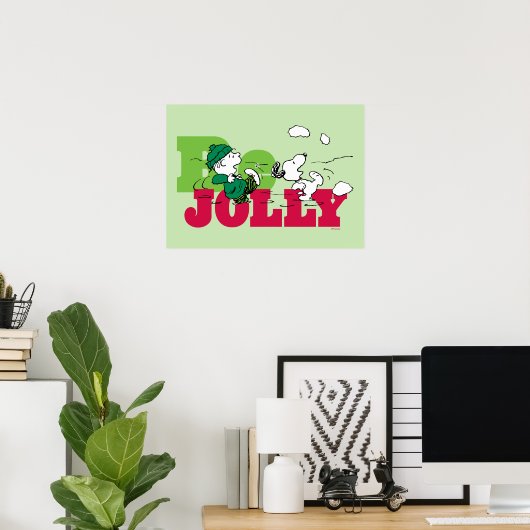 Peanuts | Linus & Snoopy Be Jolly Poster (Thuiskantoor)