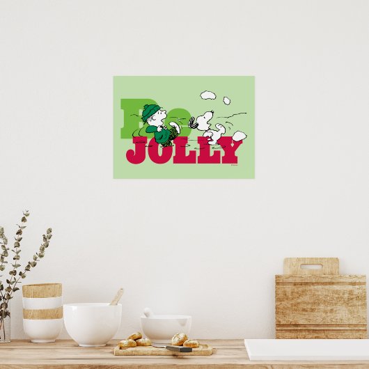 Peanuts | Linus & Snoopy Be Jolly Poster (Keuken)