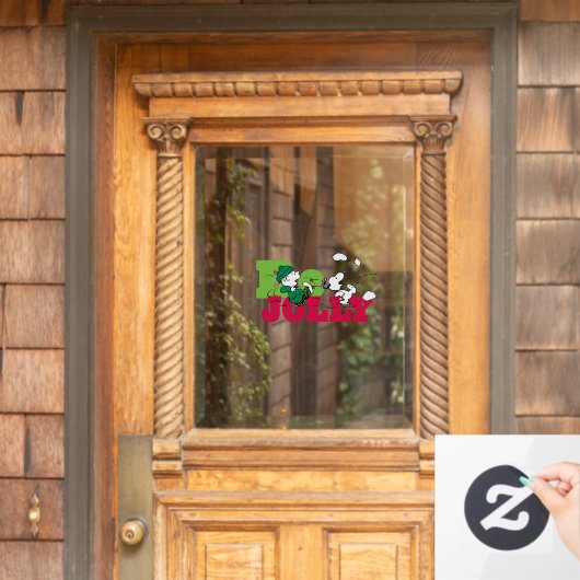 Peanuts | Linus & Snoopy Be Jolly Raamsticker (Huis Deur)