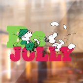 Peanuts | Linus & Snoopy Be Jolly Raamsticker (Vel 2)
