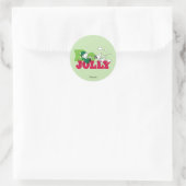 Peanuts | Linus & Snoopy Be Jolly Ronde Sticker (Tas)