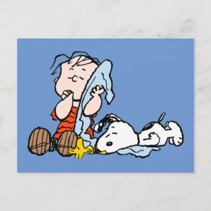 Peanuts   Linus, Snoopy & Woodstock Napping Briefkaart