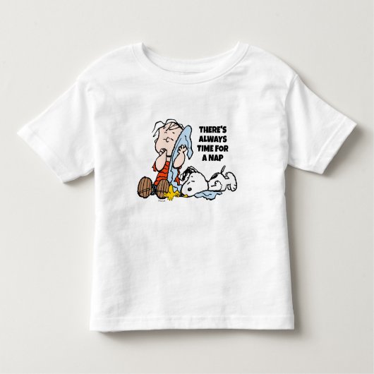 Peanuts | Linus, Snoopy & Woodstock Napping Kinder Shirts (Voorkant)
