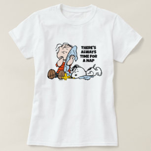 Peanuts   Linus, Snoopy & Woodstock Napping T-shirt