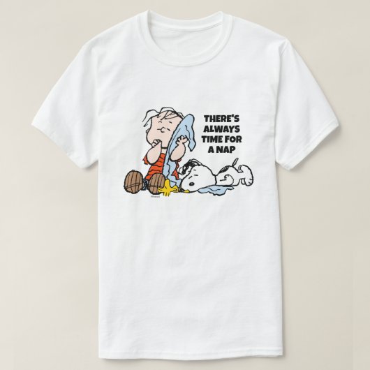 Peanuts | Linus, Snoopy & Woodstock T-shirt (Design voorkant)