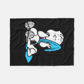 Peanuts Linus T-shirt Fleece Deken (Voorkant (Horizontaal))