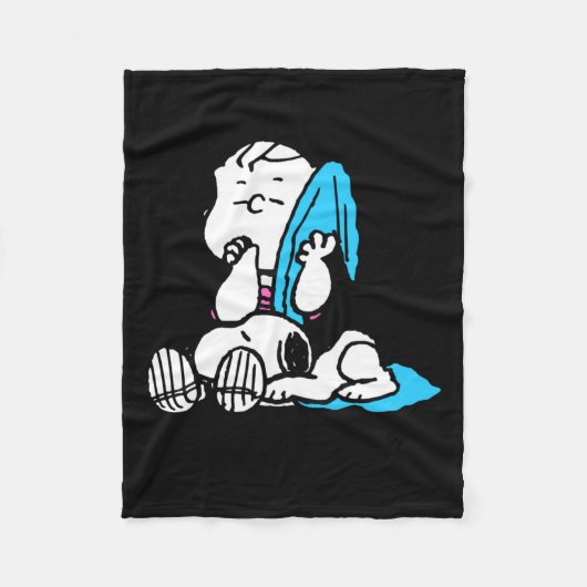Peanuts Linus T-shirt Fleece Deken (Voorkant)