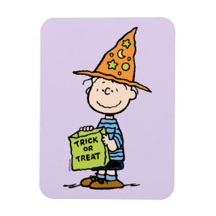 Peanuts Linus Tovenaar Trick Or Treat Magneet