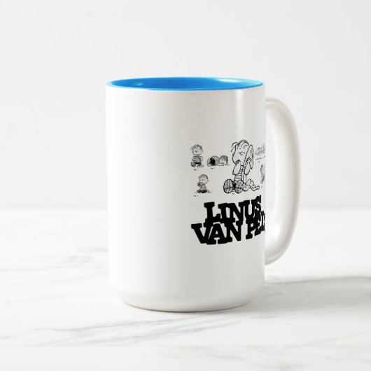 Peanuts | Linus Tweekleurige Koffiemok (Voorkant rechts)