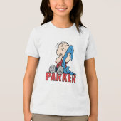 Peanuts | Linus & Zijn Dekentje Tri-Blend Shirt (Voorkant)