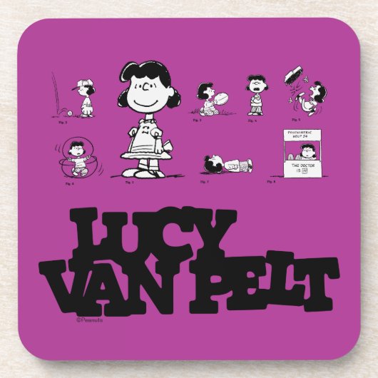Peanuts | Lucy Bier Onderzetter (Voorkant)