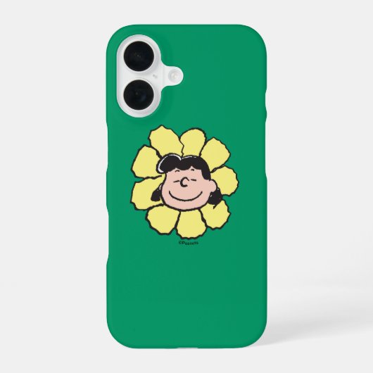 Peanuts | Lucy Bloem iPhone 16 Hoesje (Achterkant)