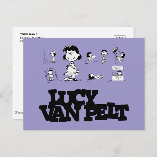 Peanuts | Lucy Briefkaart (Voorkant / Achterkant)