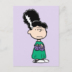 Peanuts Lucy Bruid Van Frankenstein Halloween Briefkaart