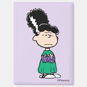 Peanuts Lucy Bruid Van Frankenstein Halloween Magneet